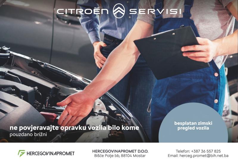 Citroen, Besplatan zimski pregled vozila - Zima je sve bliže, iz autokuće Hercegovinapromet sjajna ponuda stiže